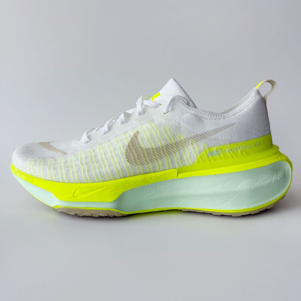 Nike ZoomX Invincible Run Flyknit 3 Volt Sail Mens 9.5 Running Shoes DR2615-104